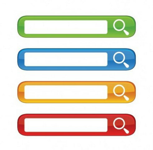 Free Colorful Website Search Boxes Vector | Free Vector Download ...
