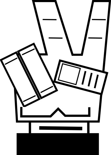 Victory Symbol clip art - vector clip art online, royalty free ...
