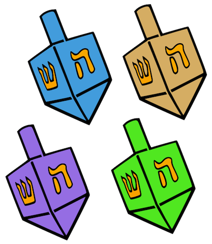 Hanukkah Dreidel Clipart 11826 | DFILES