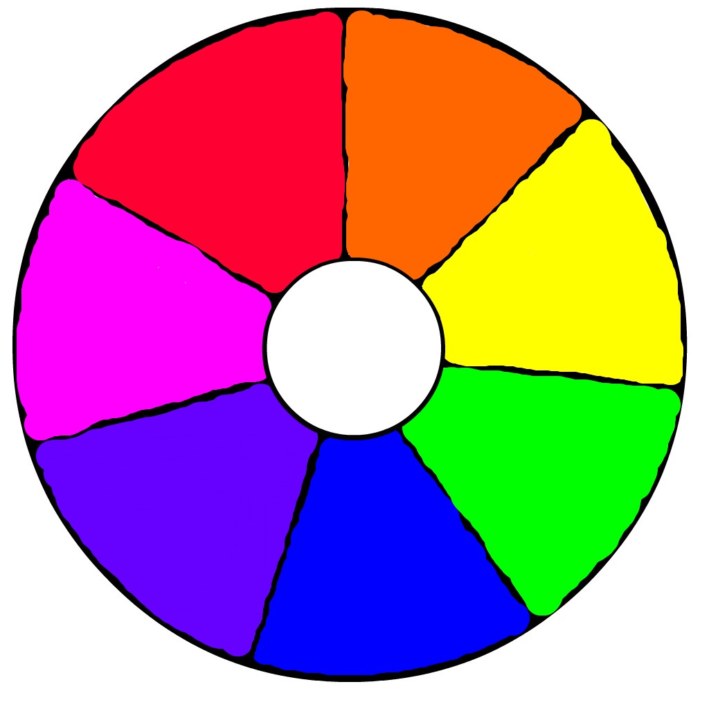 Разноцветный круг с секторами