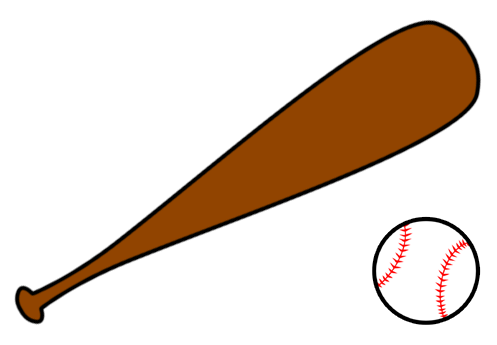 Baseball bat baseball glove and clipart - Clipartix
