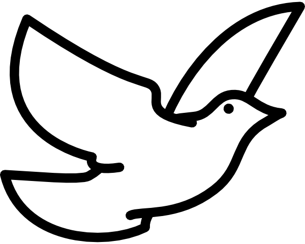 Flying Dove Clip art - Animal - Download vector clip art online