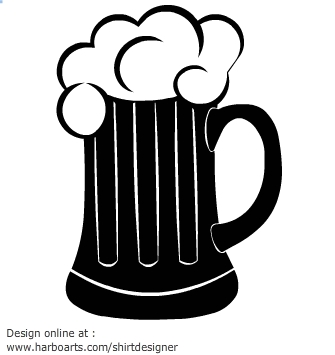 Download : Black Beer Mug - Vector Graphic