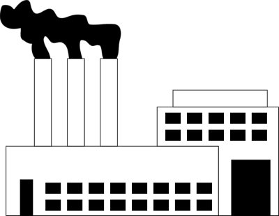 Factory clipart black and white