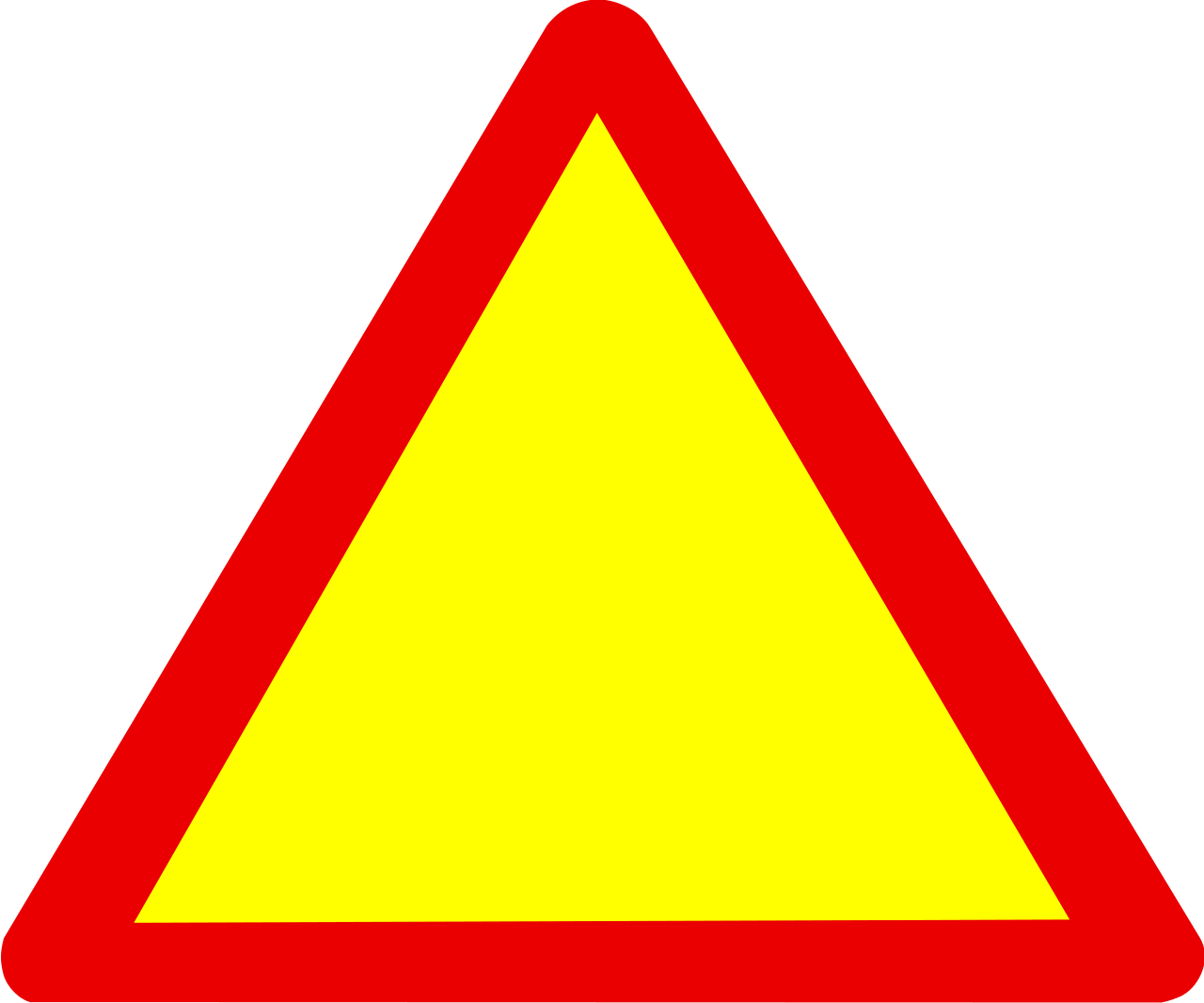 Blank Caution Sign ClipArt Best