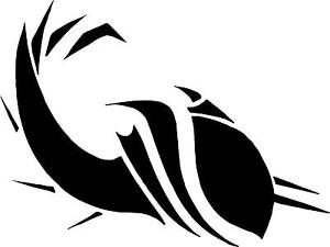 Tribal Fish Catfish Decal 3.75&#034;x5&#034; choose color! vinyl ...