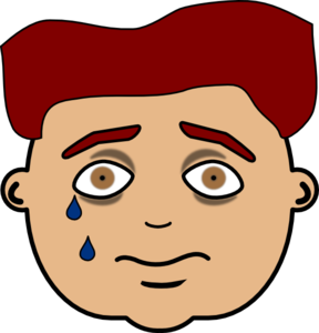 Sad clipart free