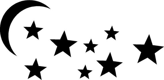 Moon And Stars Clip Art - Tumundografico