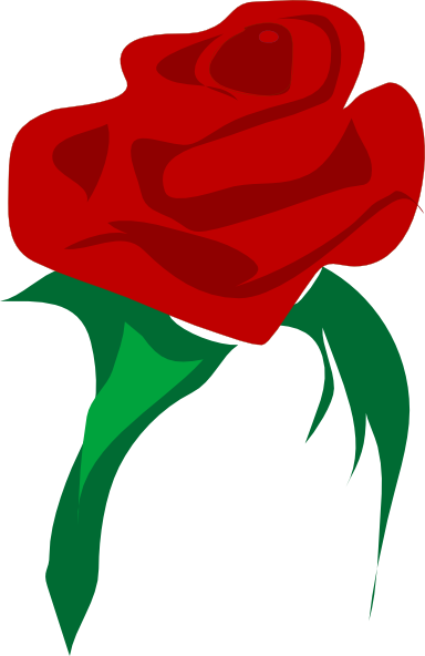 Single Red Rose Clip Art - vector clip art online ...