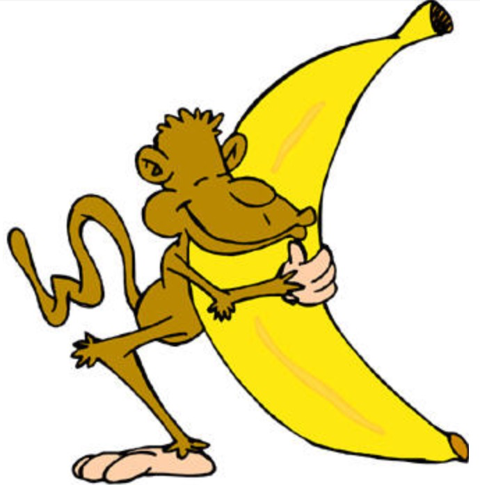 monkey and banana clipart - photo #40