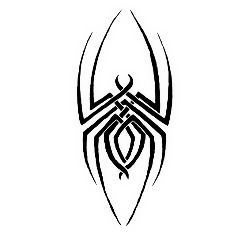 Black Spider And Tribal Tattoo Sticker | Fresh 2017 Tattoos Ideas