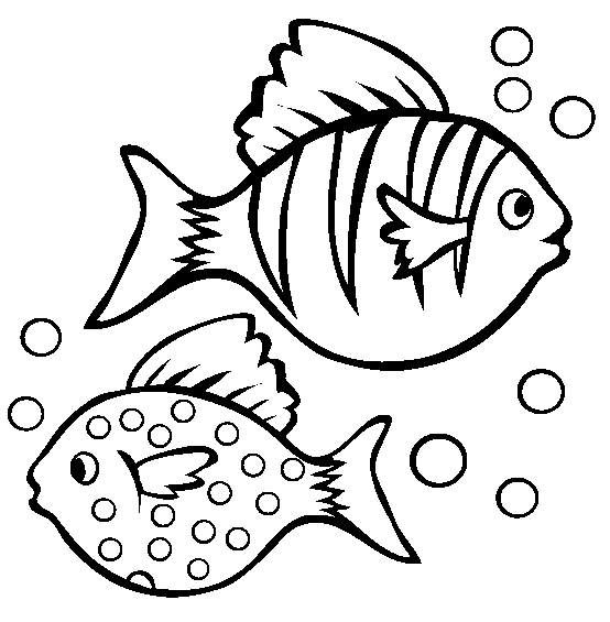 Fish clipart black and white free