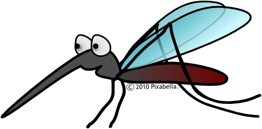 Cartoon mosquito clipart