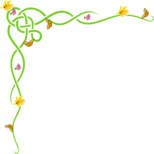 Spring Flower Border Clipart