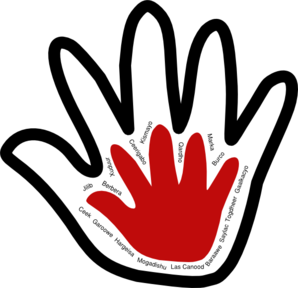 Handprint Clipart Black And White - Free Clipart ...