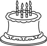 Cake Line Art - ClipArt Best