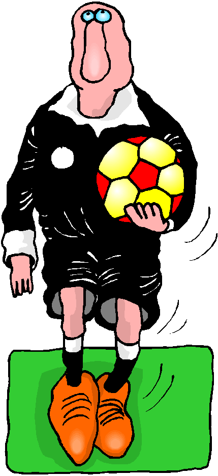 Soccer referee clipart