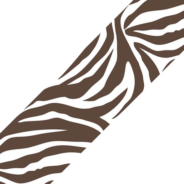 Animal Instinct Stripe Brown Zebra Print Wall Border ...