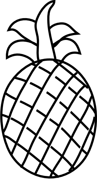 Pineapple Clipart Black And White - Free Clipart ...