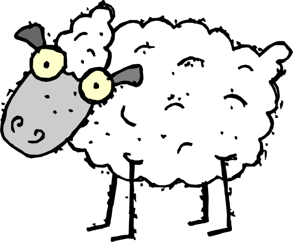 Cartoon Sheep clip art Free Vector