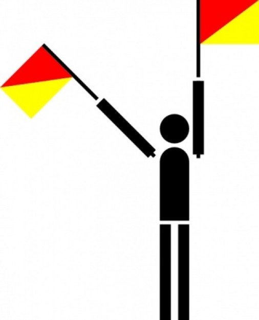 Naval Semaphore Flag T clip art | Download free Vector