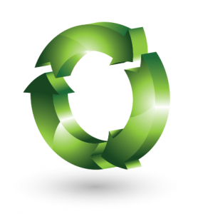 Free recycling logo vector | BluErth Design