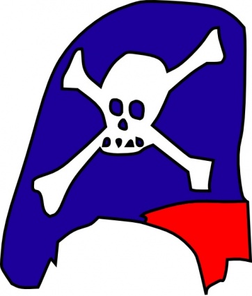 Download Cartoon Pirate Hat Skull Bones clip art Vector Free