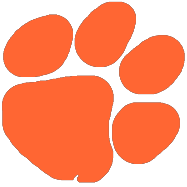 Clemson Paw Outline I0gif ClipArt Best ClipArt Best