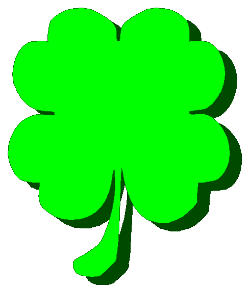 Free Four Leafed Clover Clipart - Public Domain Holiday/StPatrick ...