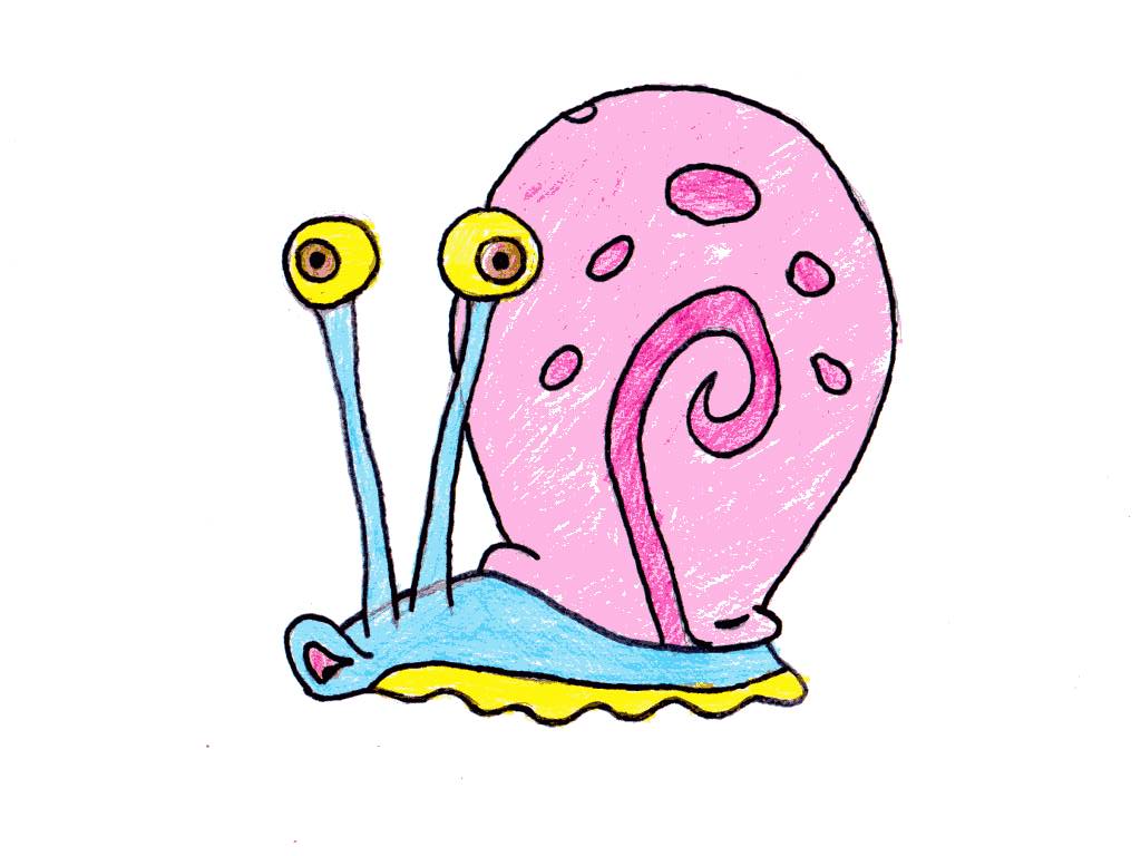 Gerry The Snail Drawing - Hewolf9 © 2013 - Oct 7, 2012
