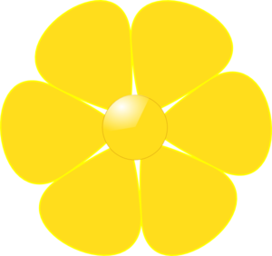 Yellow flower clip art