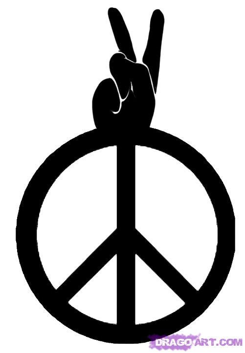 How to Draw a Peace Sign, Step by Step, Symbols, Pop Culture, FREE ...