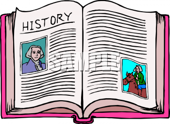 History textbook clipart