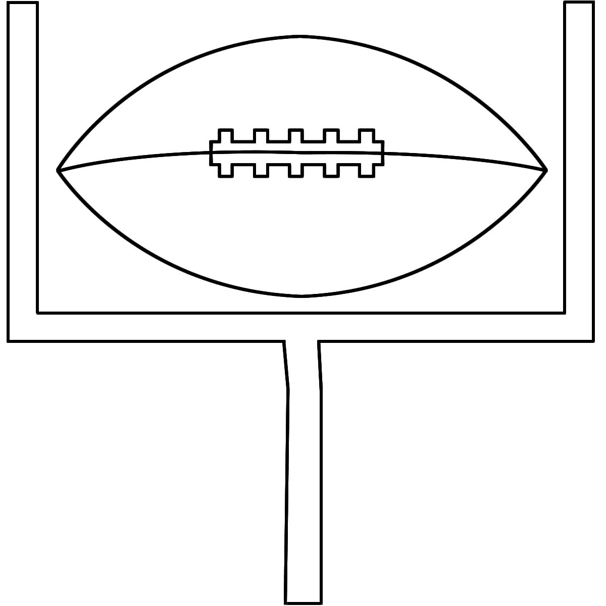 Football Field Goal Post Clipart