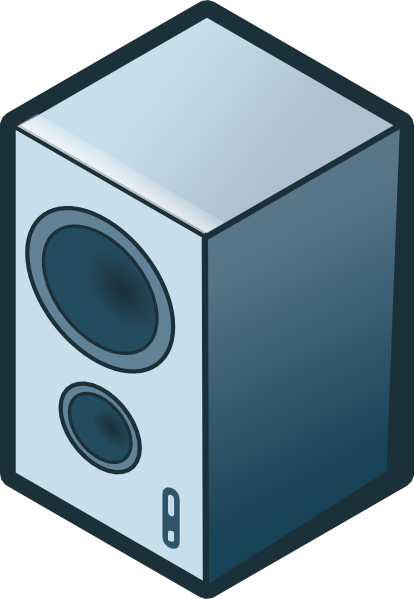 Rg Isometric Loudspeaker Clip Art - vector clip art ...