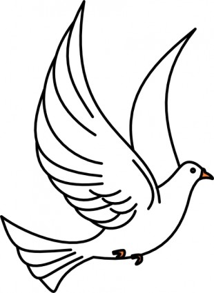 Vector Flying Dove Vector Clip Art - Ai, Svg, Eps Vector Free Download