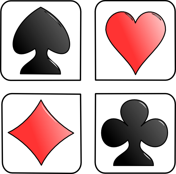 The picture for the word Â«Card, Heart, Spade, Clubs, Diamond, Suit ...