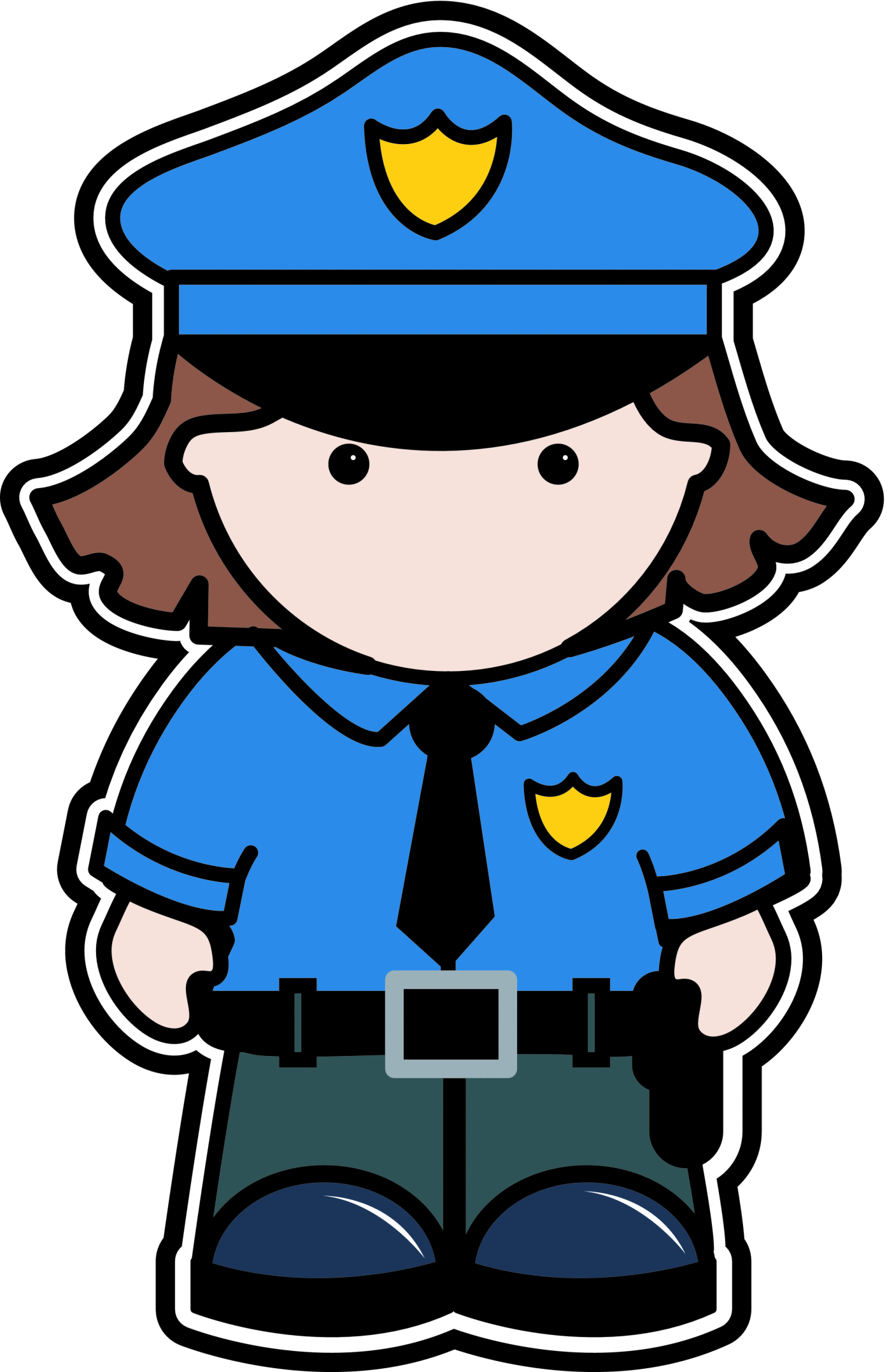 Female Officer Policeman Clipart