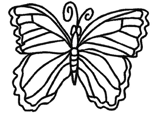 Outlines Of Butterflies | Free Download Clip Art | Free Clip Art ...