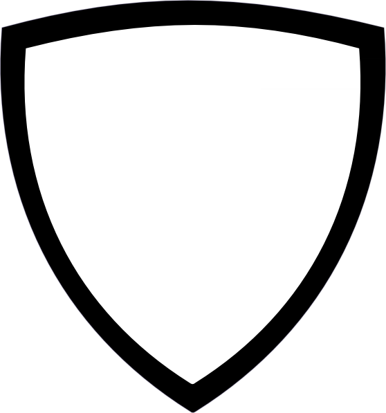 Shield outline clipart