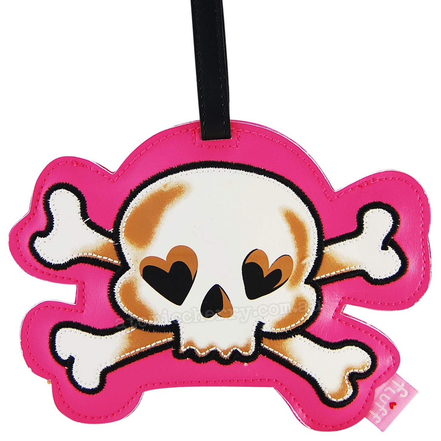 Fluff Luggage Tag Girly Skull & Crossbones Rockabilly Clipart ...