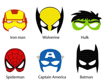 Super Hero Mask Template - Free Clipart Images