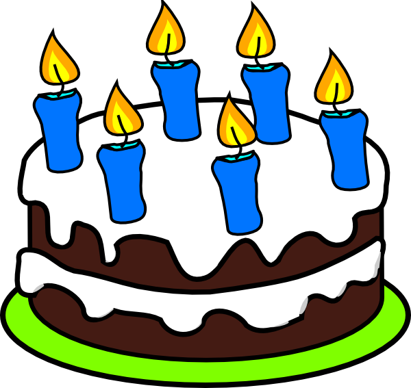 Free clipart birthday cake for 8 year old girl