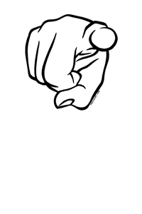 Pointing Finger Signs Symbol Gesture Mood Pointing Pointing Finger ...