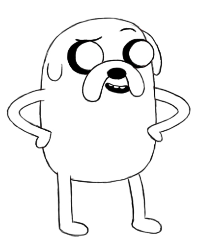 How To Draw Jake From Adventure Time - Draw Central