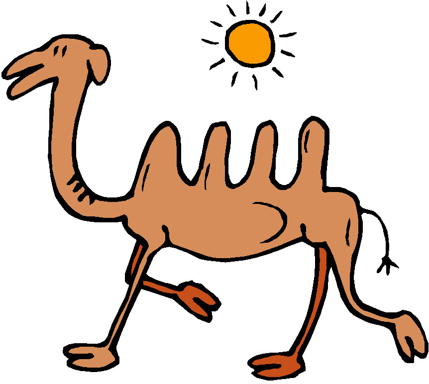 Animated camel clipart