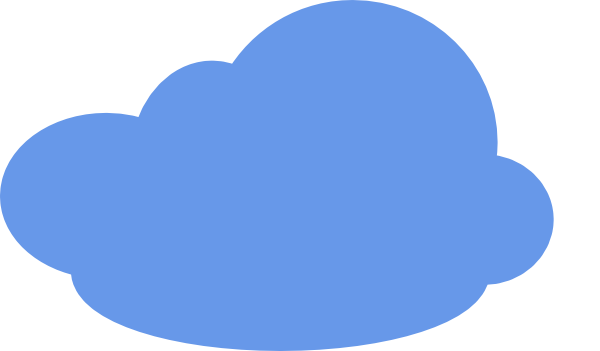 Cloud Blue Modified Clip Art - vector clip art online ...