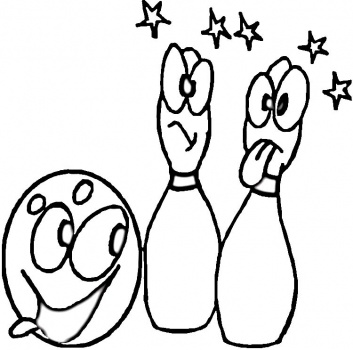 Bowling Pin Coloring Page | Free Download Clip Art | Free Clip Art ...