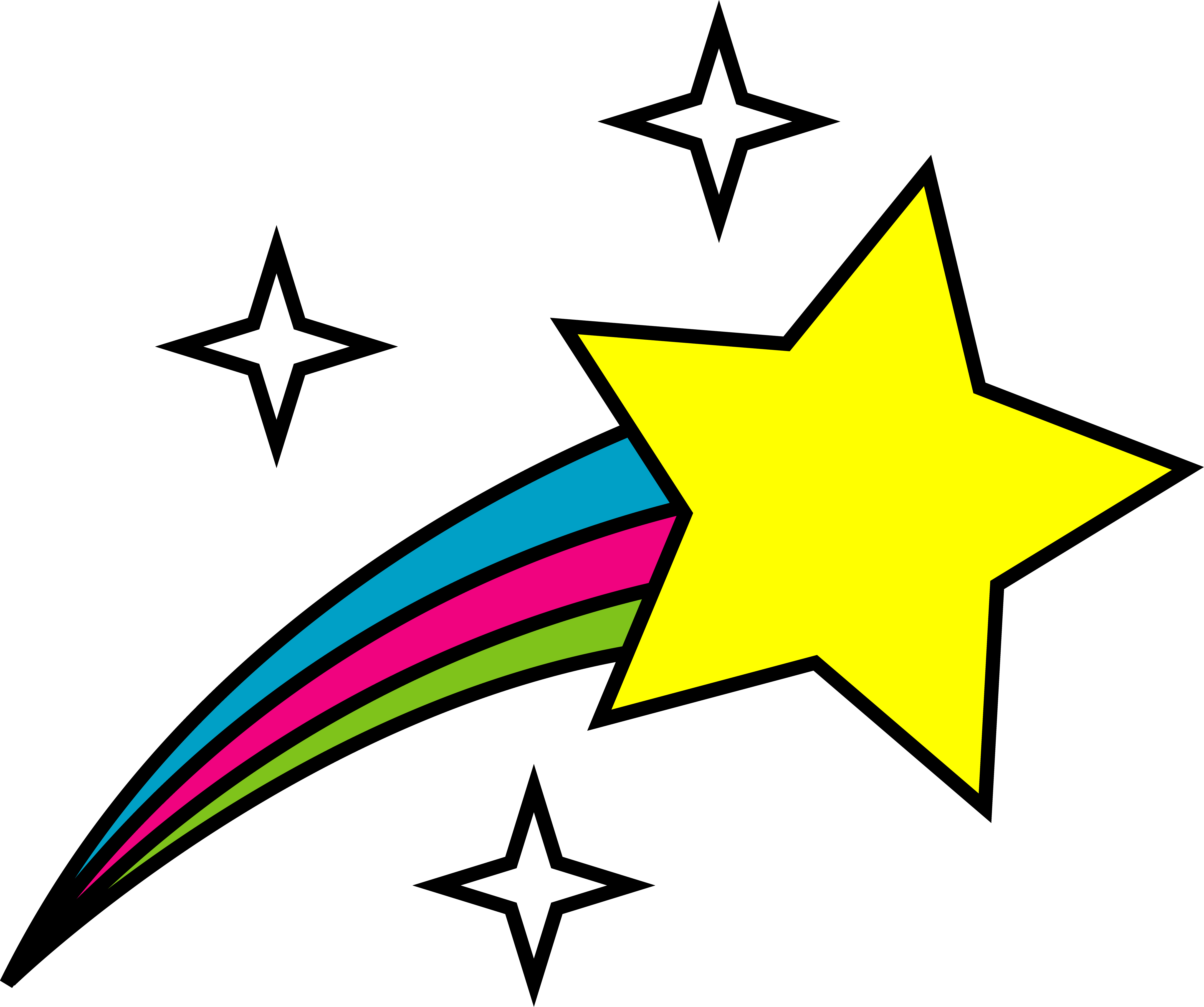 Clipart of shooting stars
