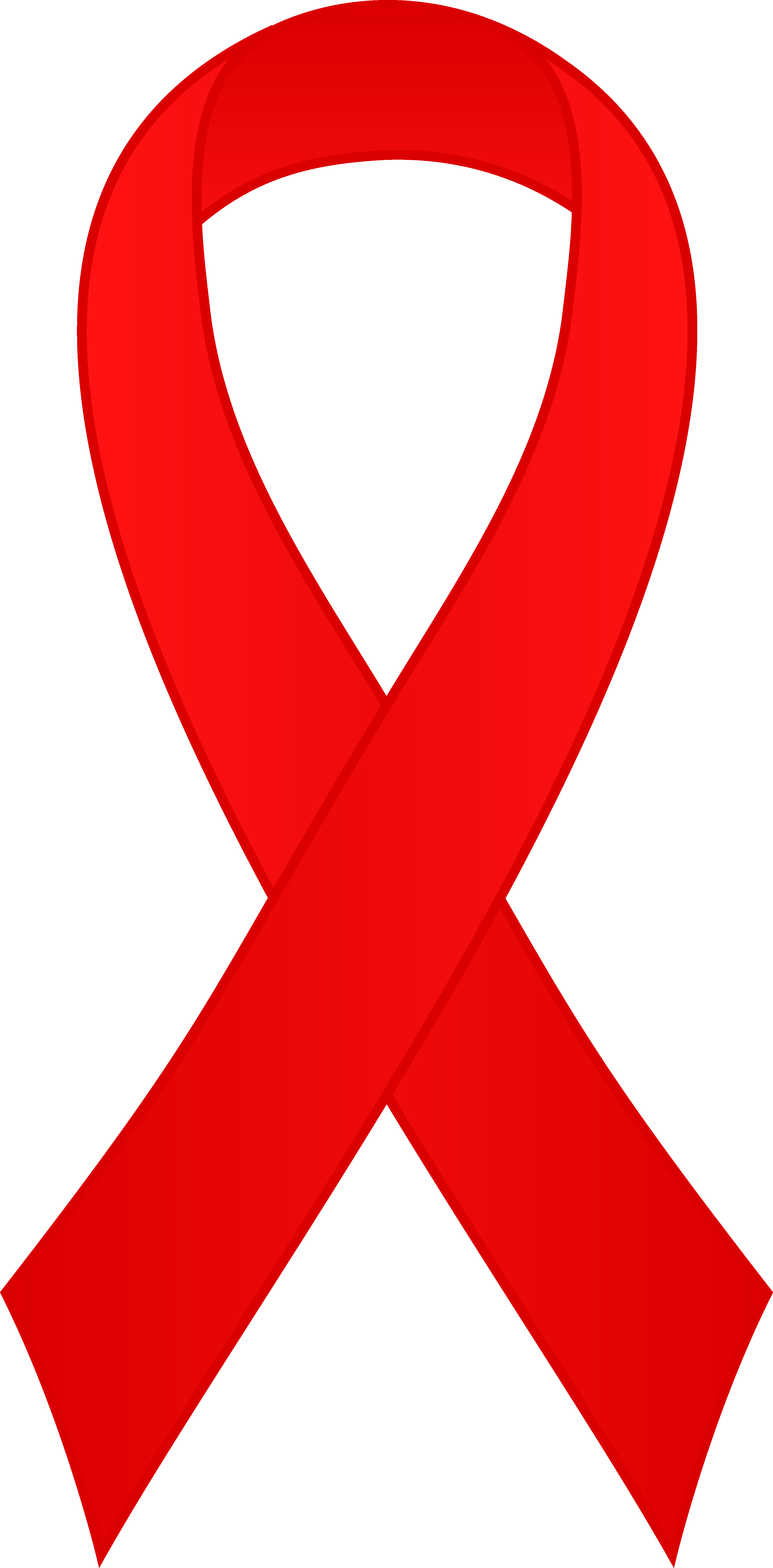 Red ribbon clipart no background